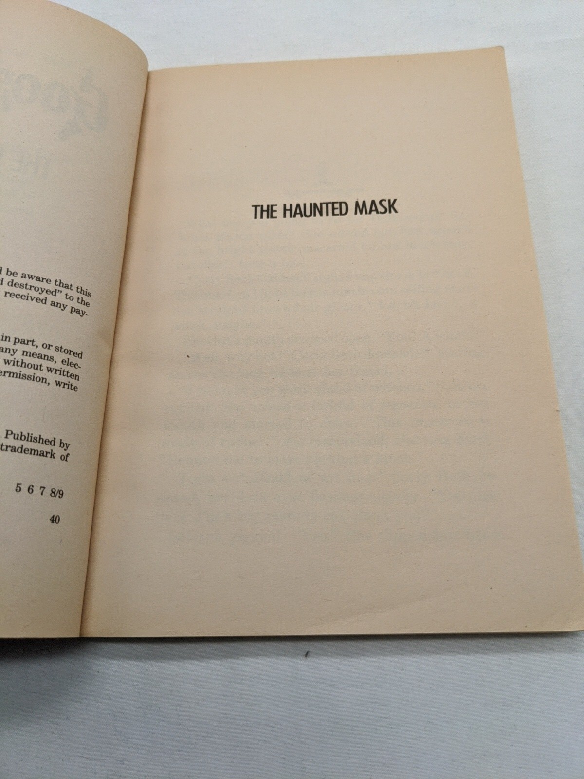 *NO Mask* Goosebumps #11 The Haunted Mask R. L. Stine 16th Edition Book