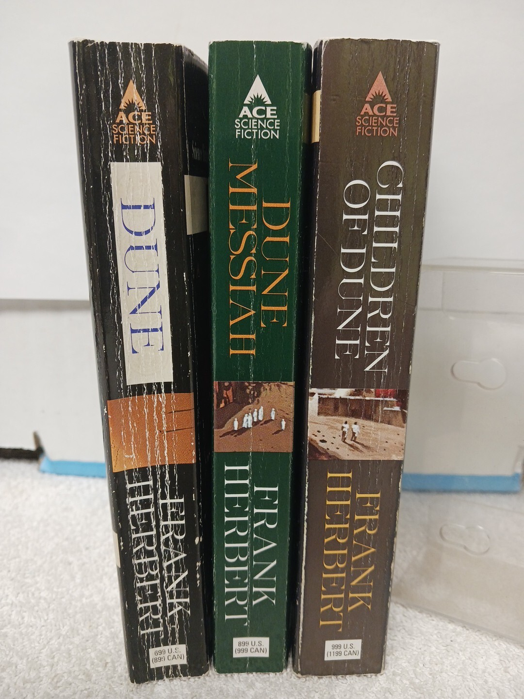 Dune Trilogy Children of Dune Messiah Frank Herbert ACE Books Edition Paperback