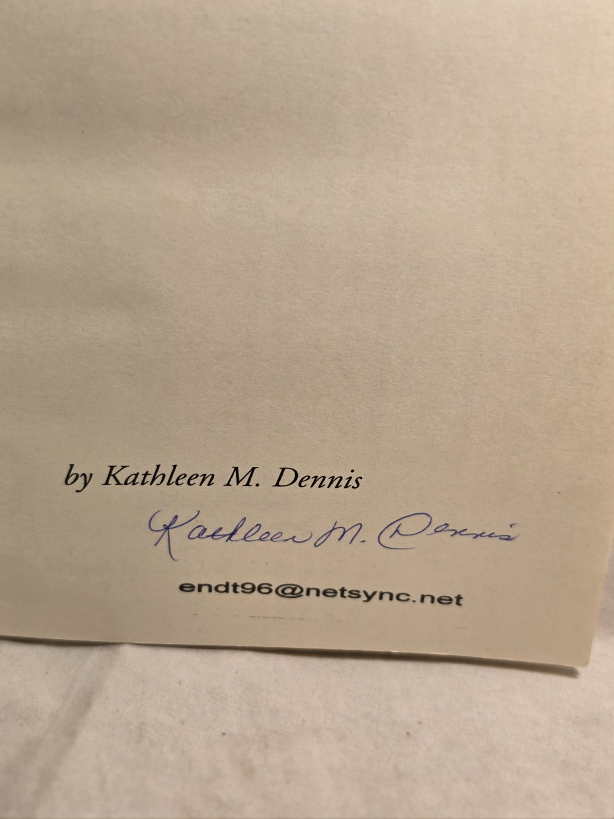 SIGNED The Answer Is: Love by Kathleen M Dennis Autographed Rare Spiritual Book