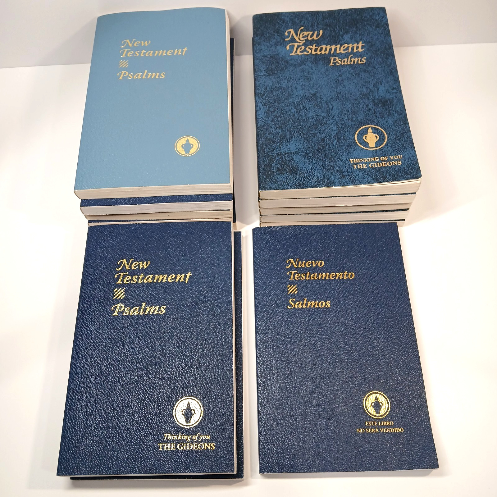 Lot of 13 New Testament Psalms KJV ESV Spanish Large Print Softcover 8.25 x 5.25