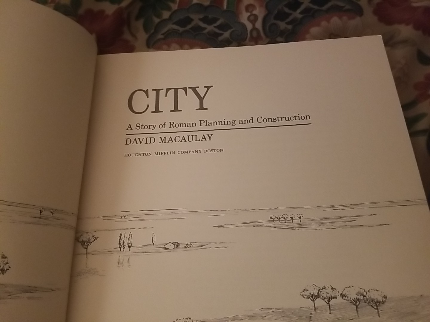 Signed David Macaulay City: A Story of Roman Planning Construction 1974 PB