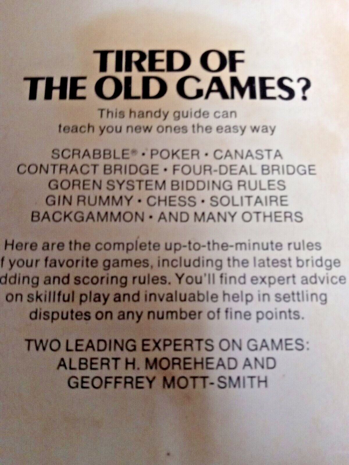 Vintage Hoyle’s Rules of Games Geoffrey Mott-Smith & Albert H Morehead Book