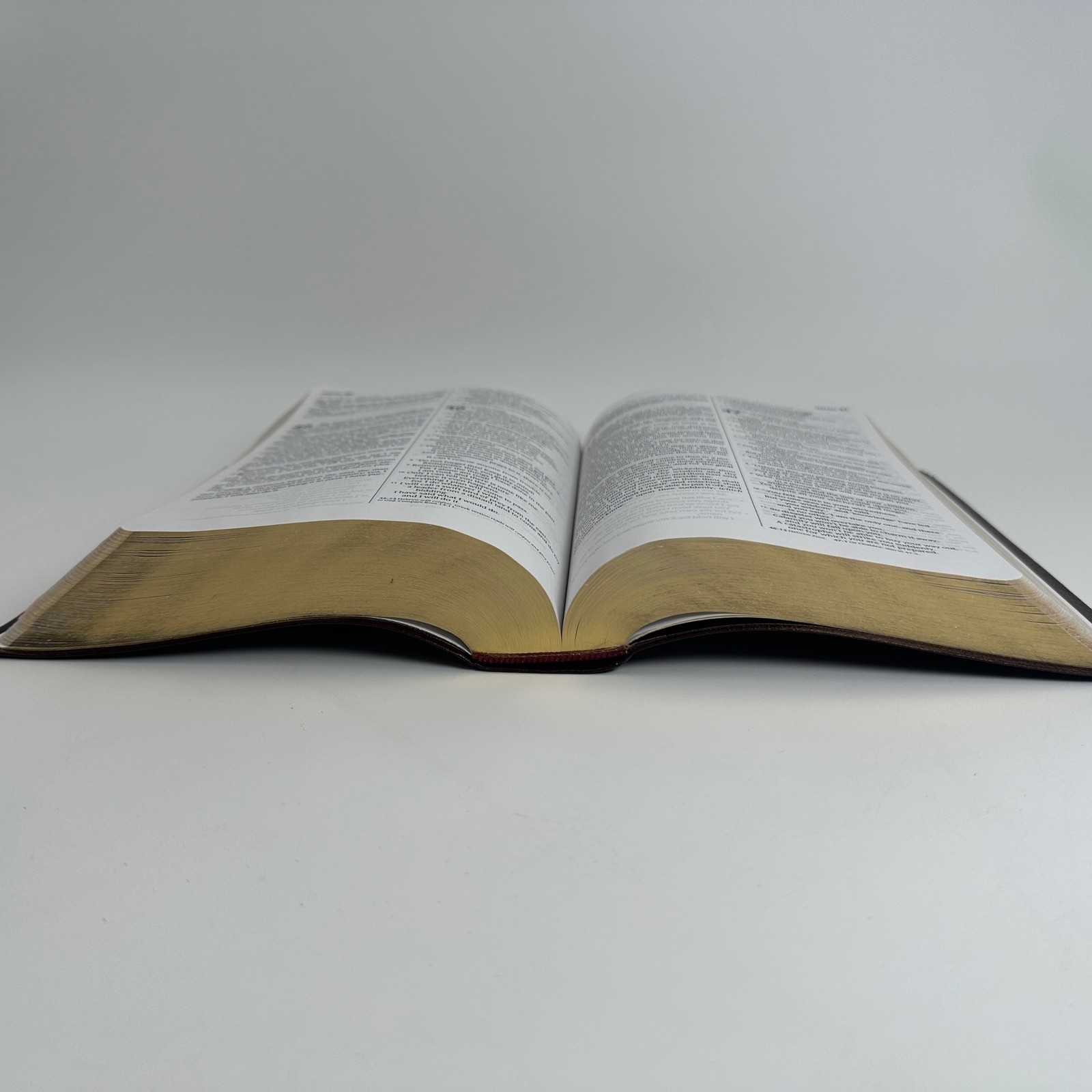 Holy Bible Tyndale TBN Parallel KJV NLT Burgundy Gold Gilt Special Edition Study