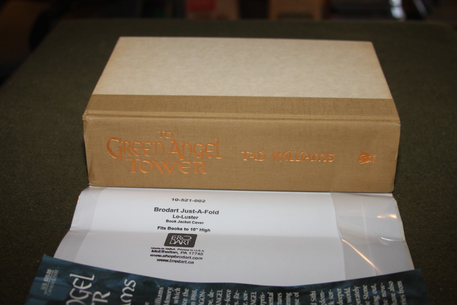 To Green Angel Tower by Tad Williams 1993 HC 1st/1st – Signed w/ Inscription