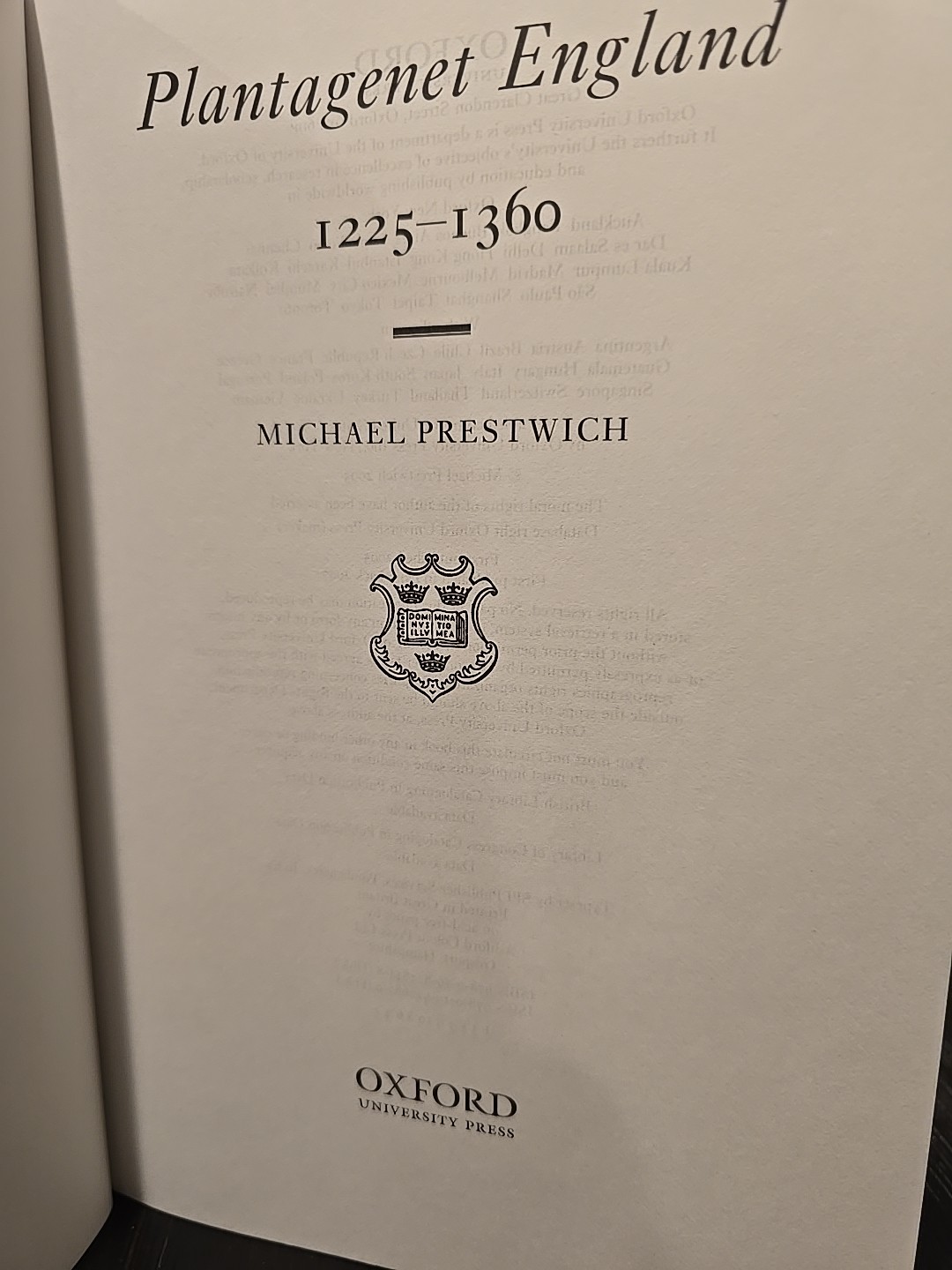 Plantagenet England- 1225- 1360- Michael Prestwich