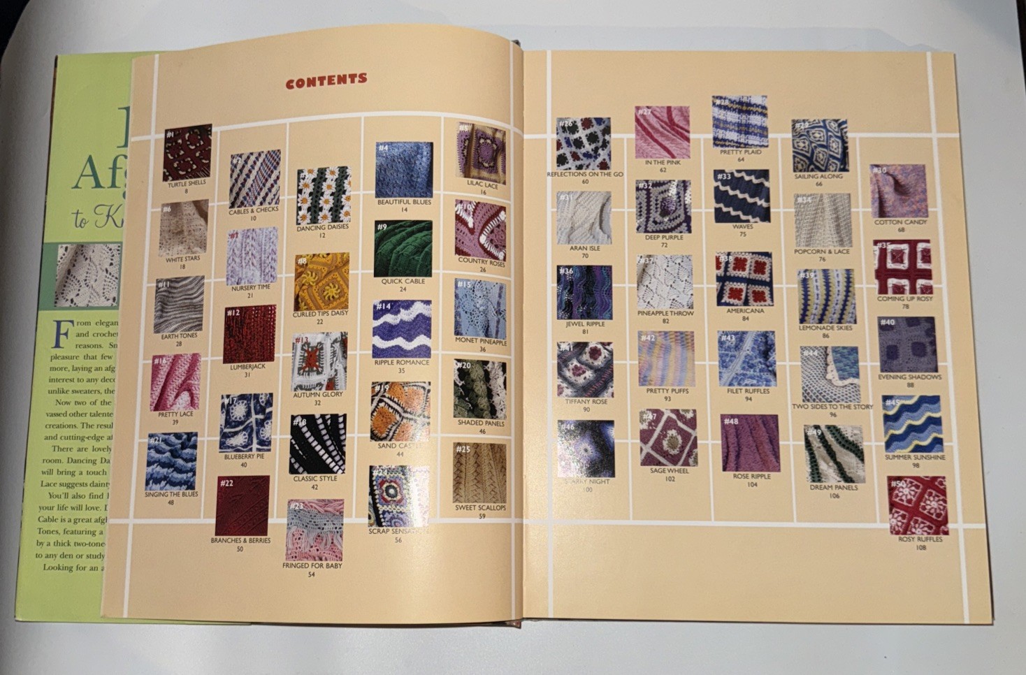 100 Afghans to Knit and Crochet Book by Jean Leinhauser and Rita Weiss 2005 Hard