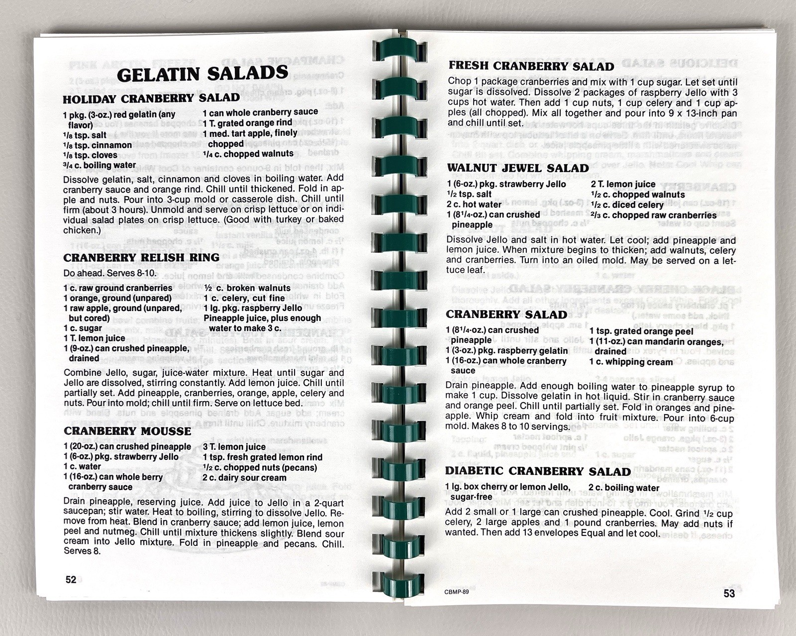300 Ways With Salads Spiral Bound Cookbook By Morris Press 1995 Salad Recipes