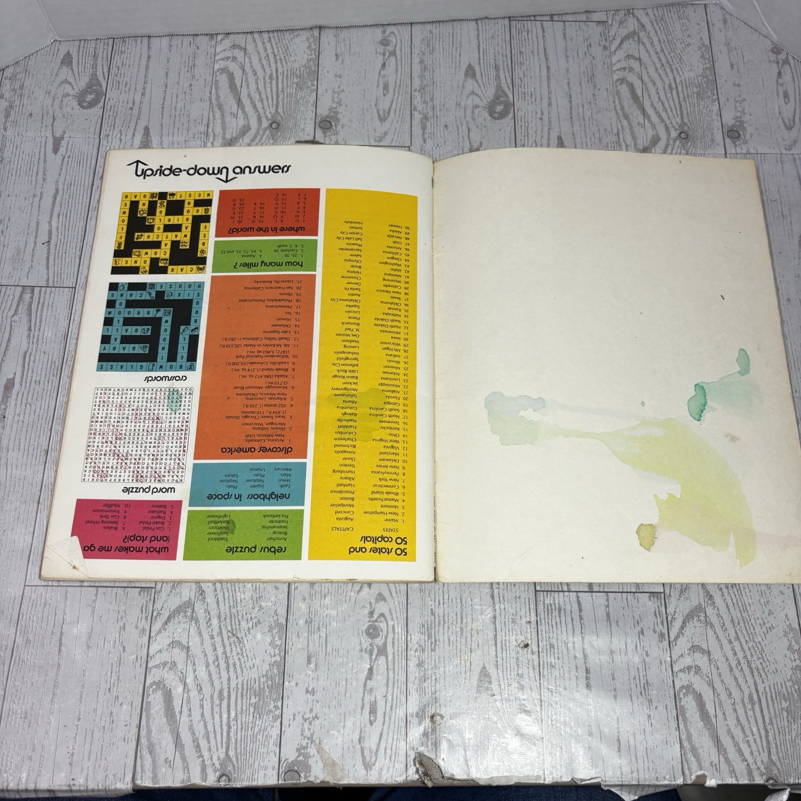 Vintage 1970s Rand McNally “Are We There Yet?” Travel Games Puzzle Kids USED