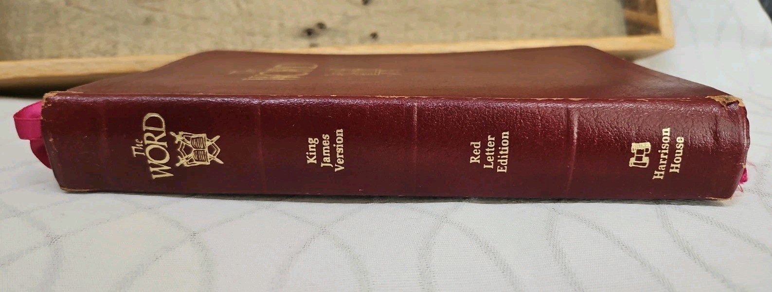 Scarce! The Word Study Bible KJV by Harrison House in Burgundy Bonded Leather