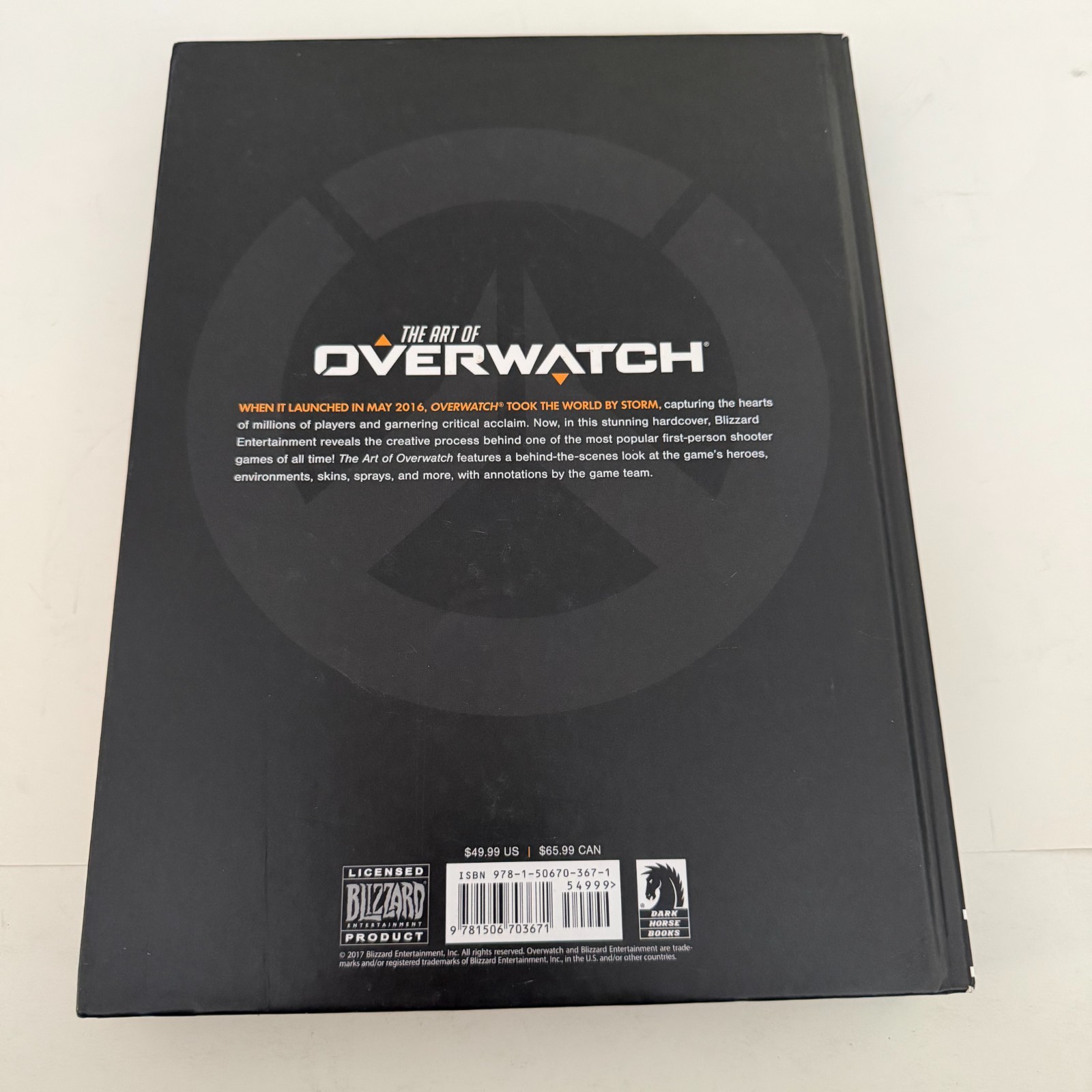 The Art of Overwatch Hardcover 2017 Blizzard Dark Horse Comics
