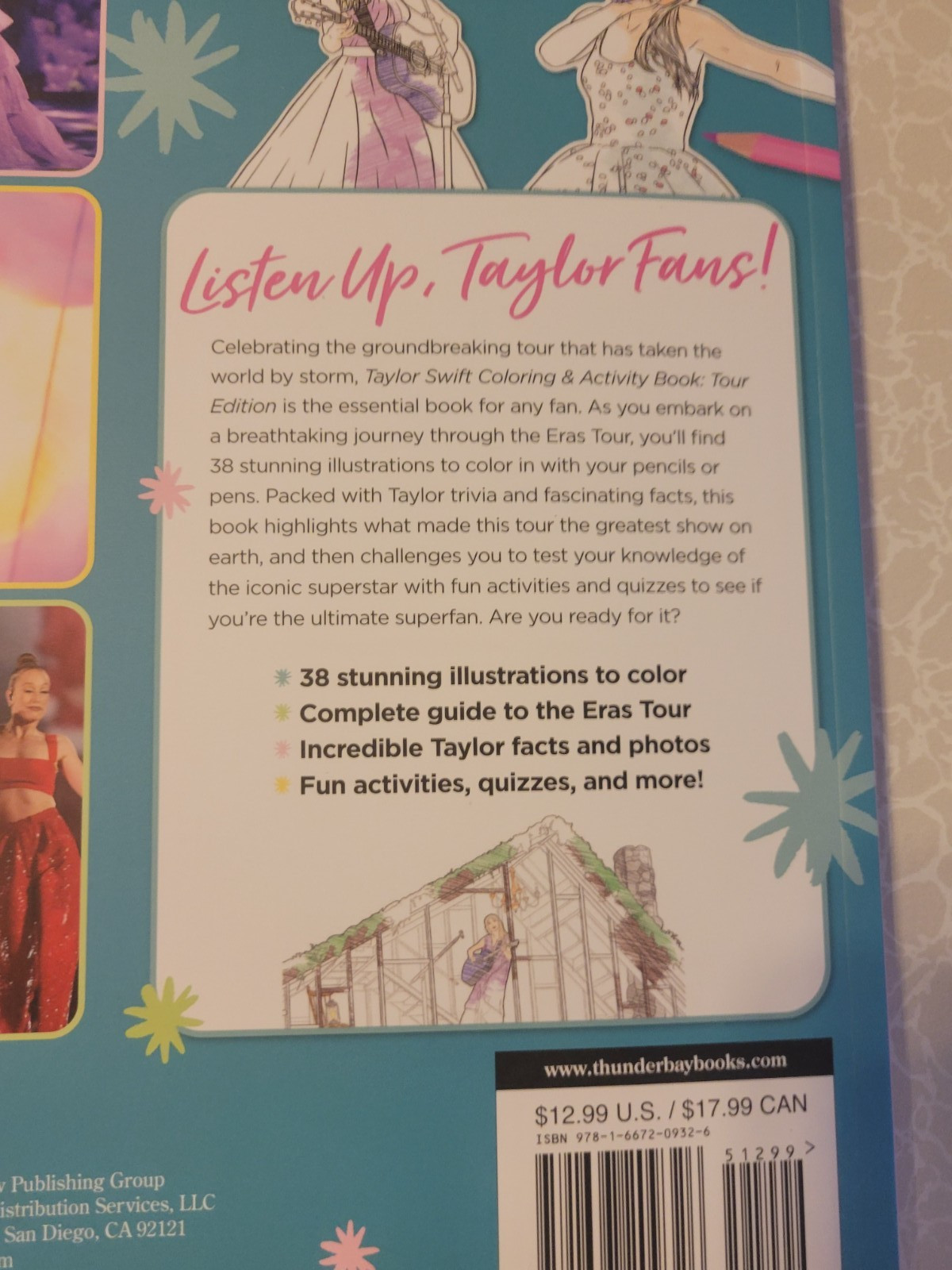 TAYLOR SWIFT – Coloring & Activity Book Tour Edition – Photos-Games-Coloring-NEW
