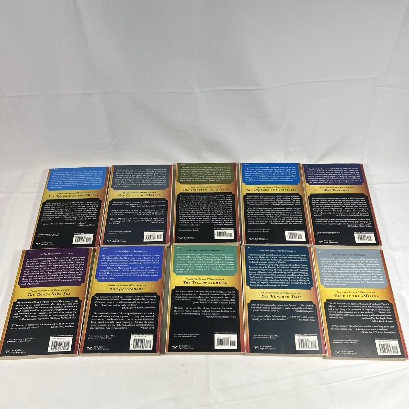 Complete Set Series Lot of 21 Aubrey & Maturin Master Commander Patrick O’Brian