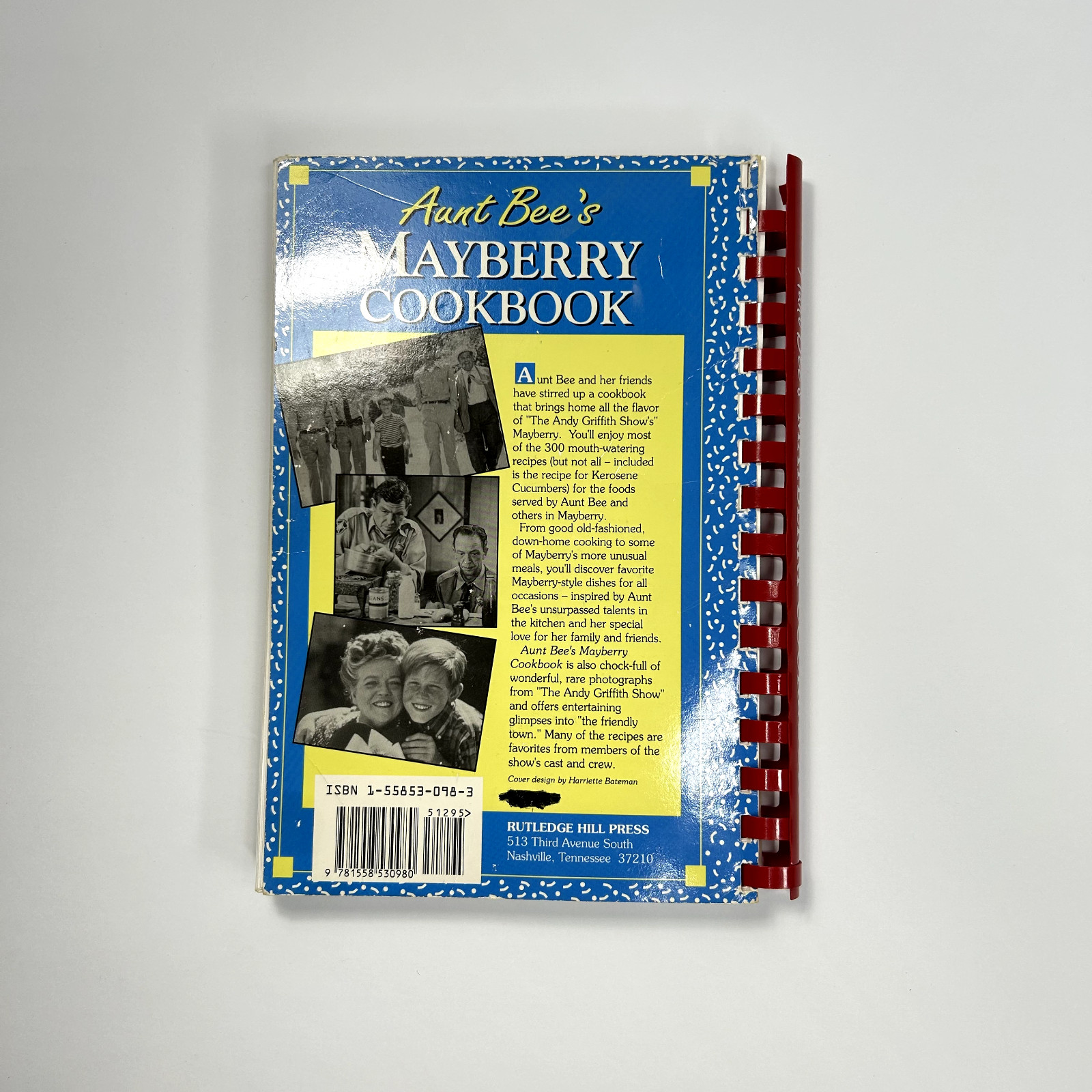 Aunt Bees Mayberry Cookbook Ken Beck Jim Clark 1991 Paperback Cookbook