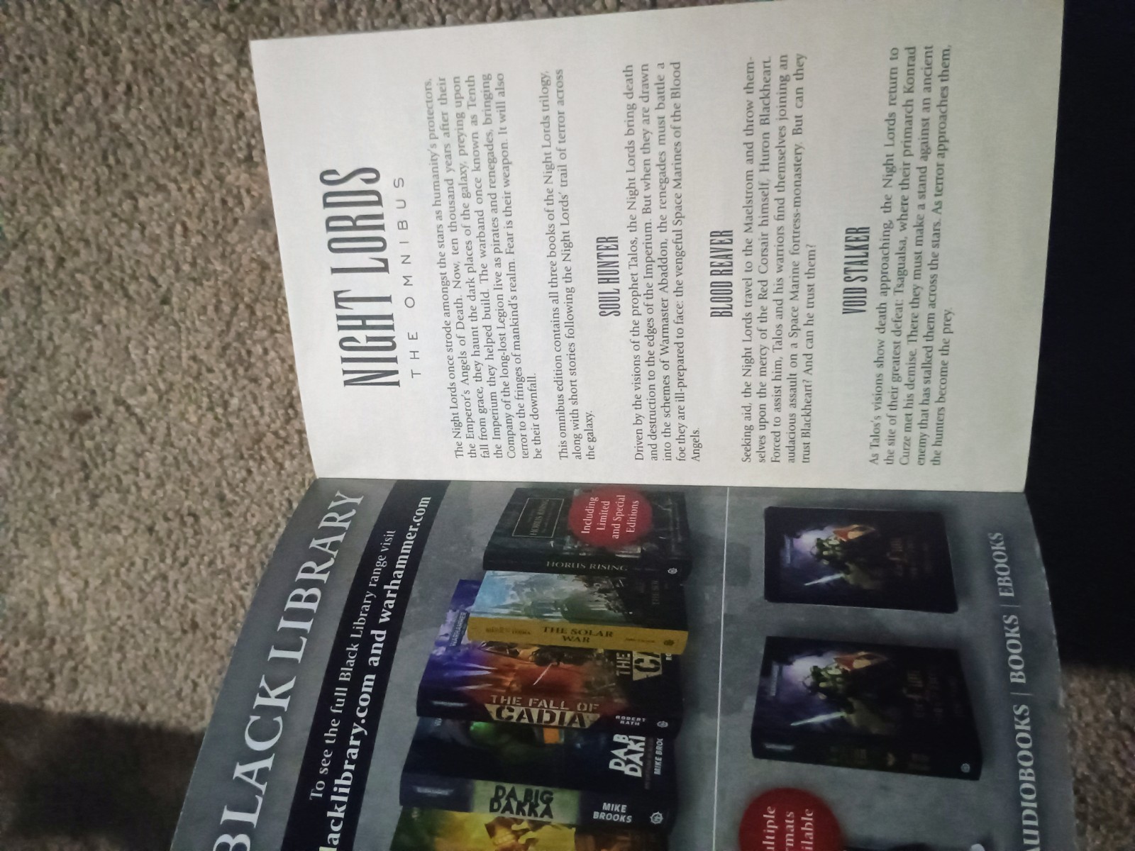 Warhammer 40,000 Night Lords: The Omnibus PB Aaron Dembski-Bowden 2014 BL