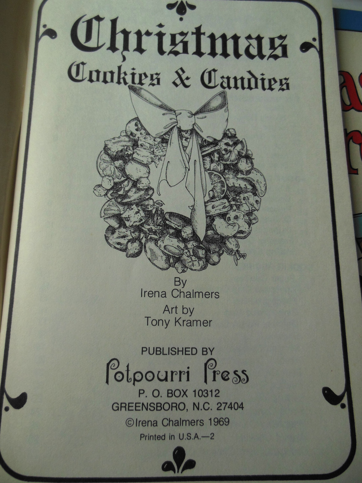 Potpourri Press Cookbooks -Brunch, Christmas Cookies, Casserole, Camper & Galley