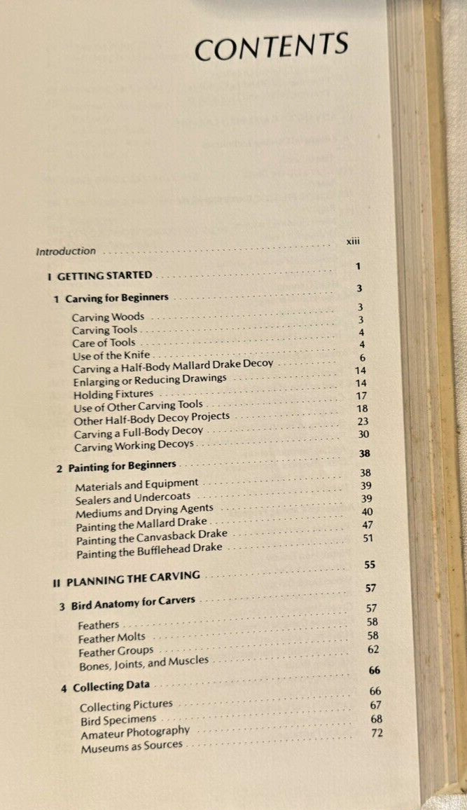 Game Bird Carving Tools Techniques Bruce Burk Vintage Book 1972 HC DJ Decoy