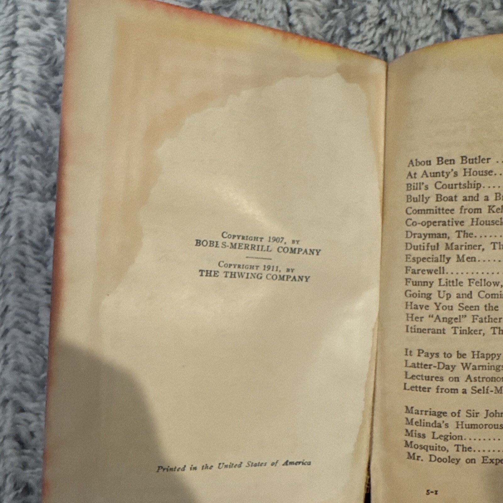 The Wit and Humor of America VOLUME V