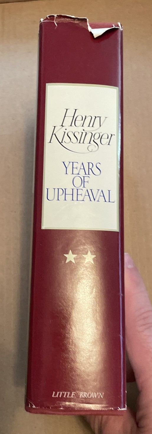 Years of Upheaval by Henry Kissinger (1982, Hardcover)