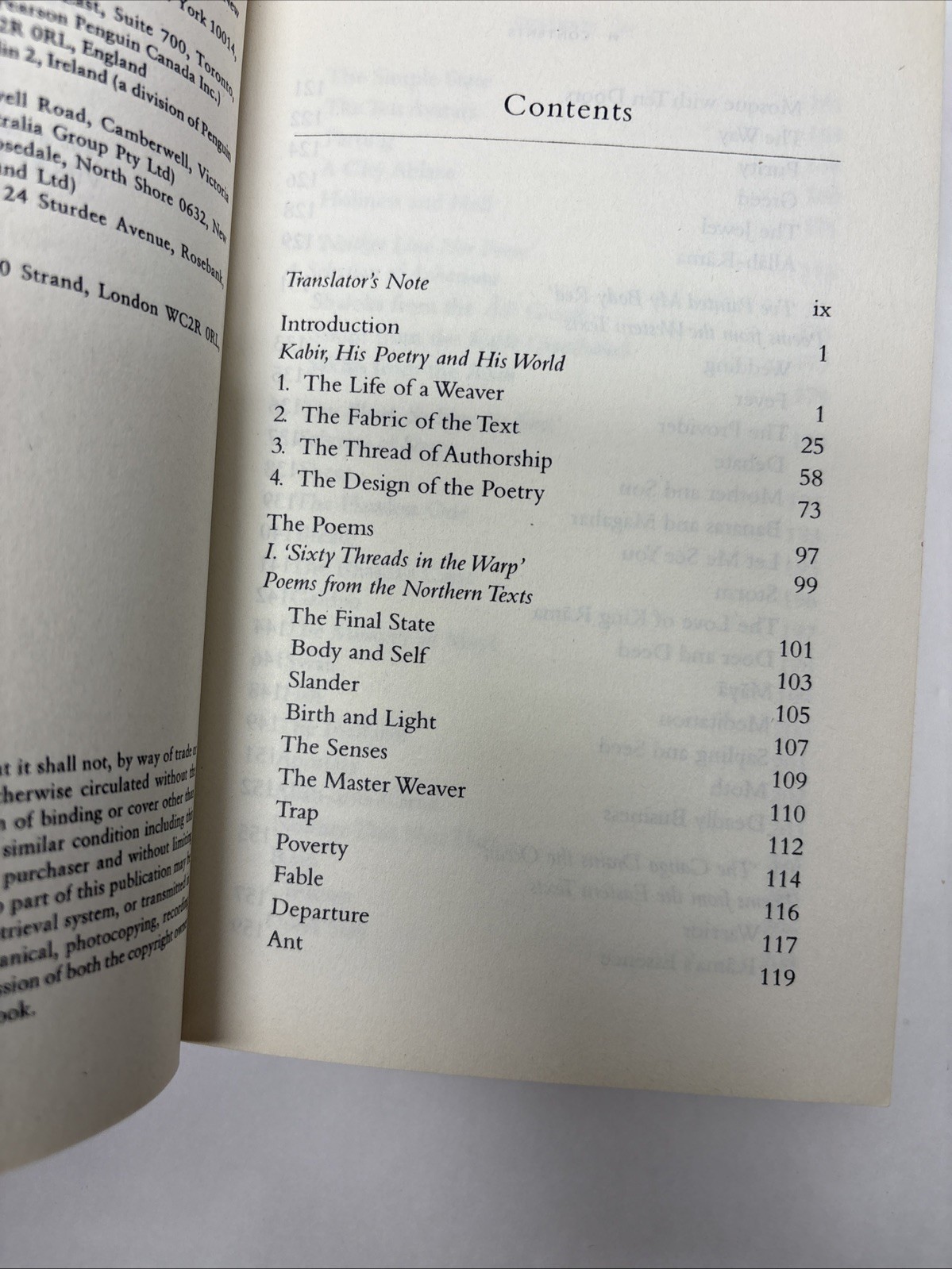Kabir: Weaver’s Songs by Vinay Dharwadkar
