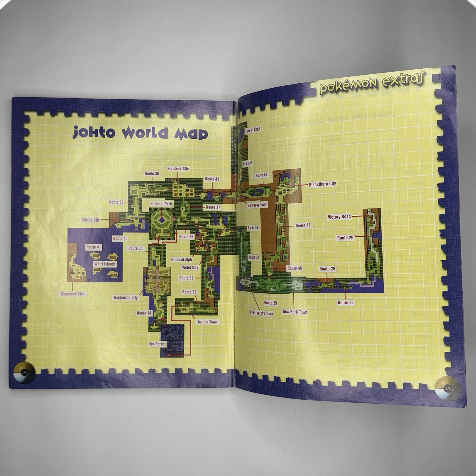 2000 Pokemon Gold and Silver Version Strategy Guide BradyGames Holographic Cover