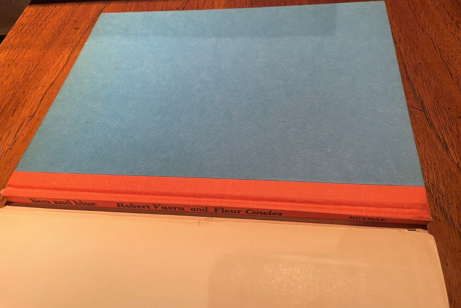 Lion and Blue by Robert Vavra 1974 Book, beautifully Illustrated by Fleur Cowles