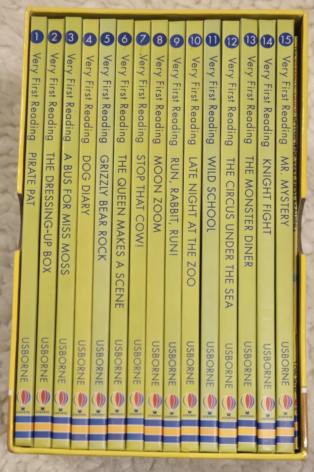 Usborne ~ Very First Reading Set ~ Complete 1-15 w/Parents Guide