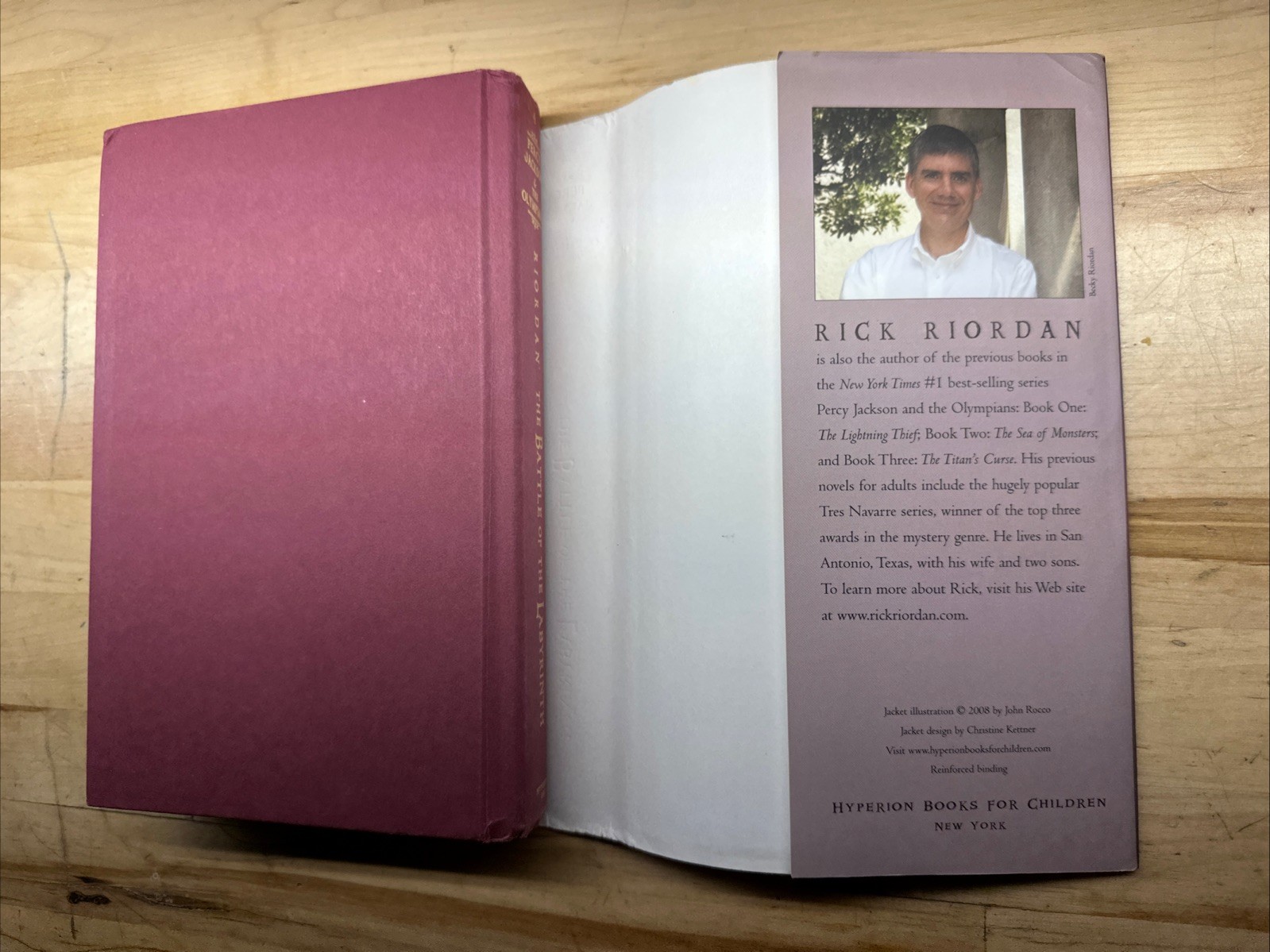 “The Battle Of The Labyrinth” Hardcover Book-Rick Riordan First Edition Signed