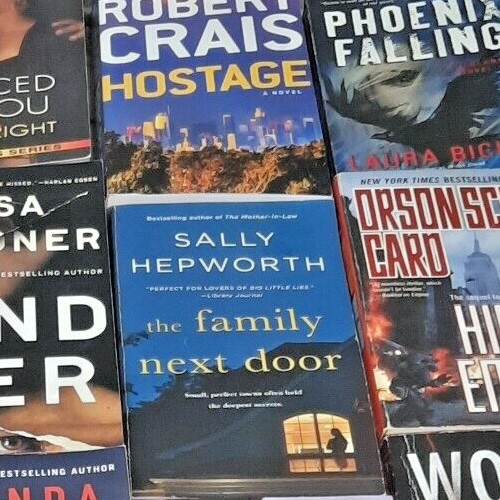 Thriller Fiction novels Bulk Lot of 6 Paperback Books from Random Authors