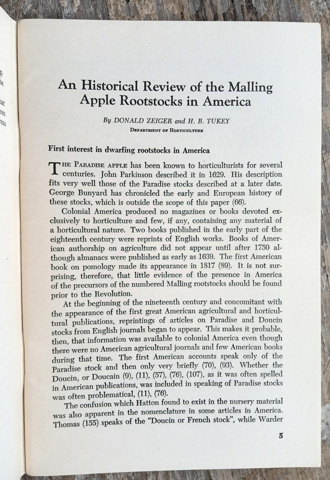 Historical Review Of The Malling Apple Rootstocks In America ~1960~ Michigan 🍎