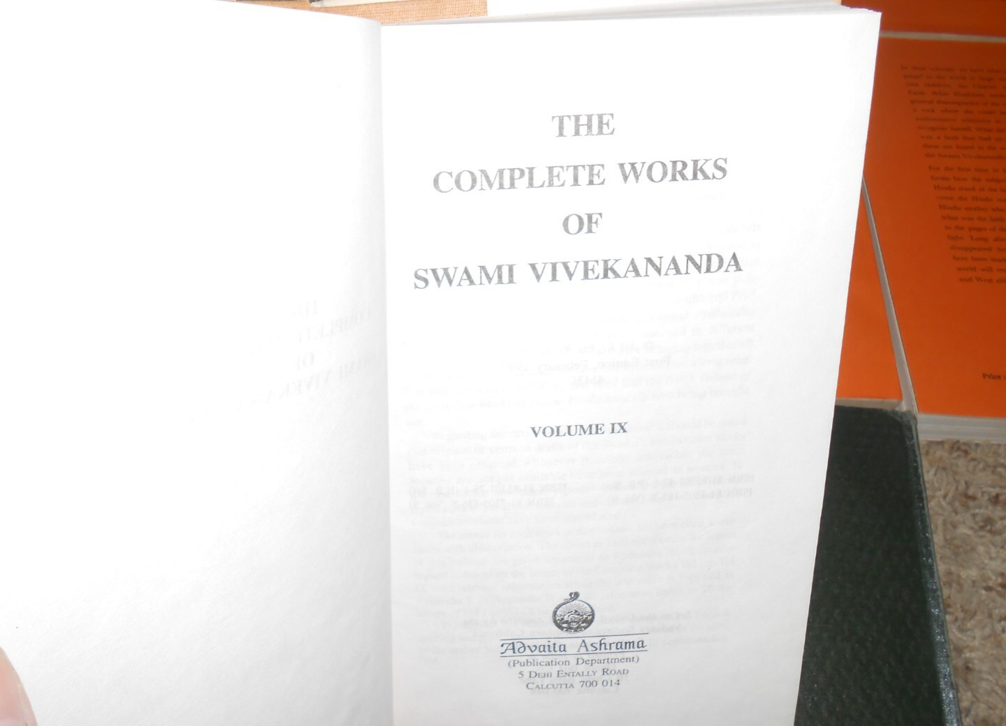 THE COMPLETE WORKS OF Swami VIVEKANANDA (9 Volume Mixed Set) Hindu ‘05 – GC
