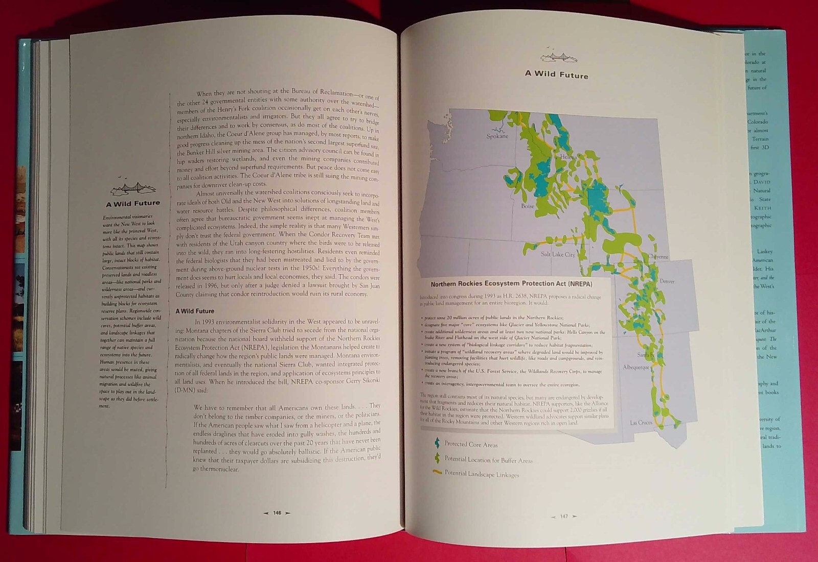 Atlas of the New West, Riebsame, 1997, 1st edition, signed/personalized (A418)