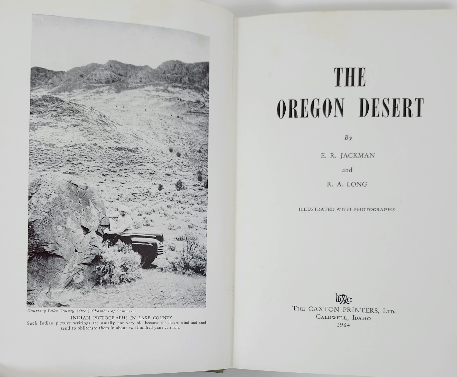 The Oregon Desert by E.R. Jackman/R Lang (1st Ed 1964) SIGNED