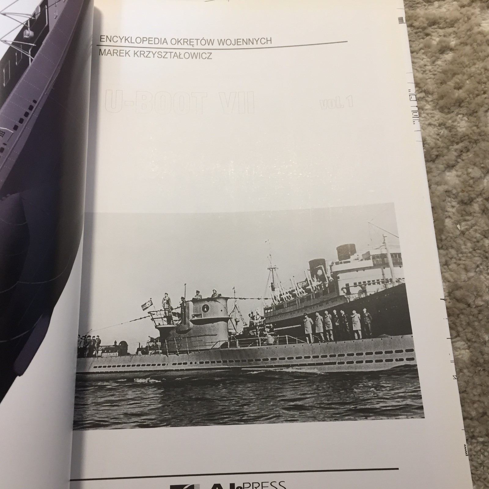 U-Boot VII Vol. 1 Marek Krzyształowicz 2006 AJ-Press Naval History Paperback