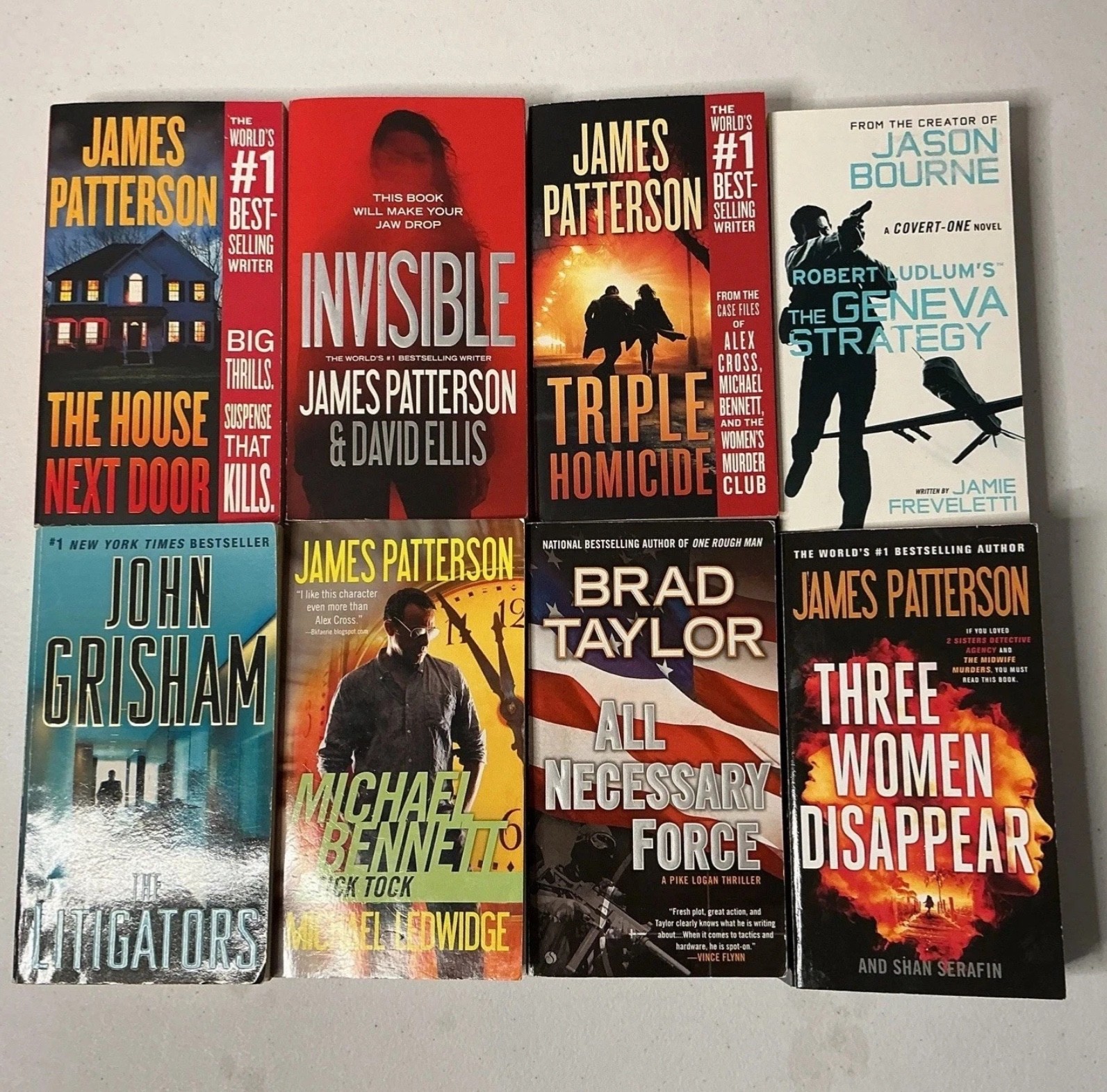 Crime, Mystery, Thriller Paperback Books By Popular Authors ~ You Choose ~ READ