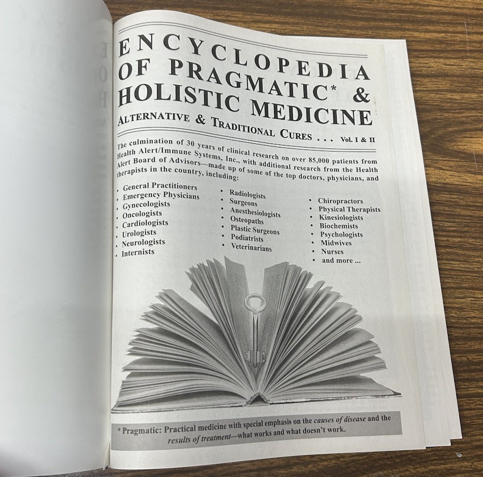 Encyclopedia of Pragmatic & Holistic Medicine Vol 1 & 2 Dr. Bruce West Cures