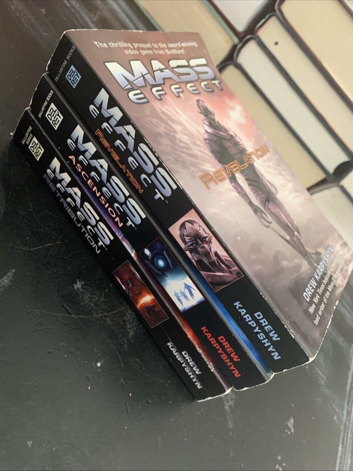 Mass Effect Paperback Book Set 1-3 Revalation/Ascension/Retribution 1st Editions
