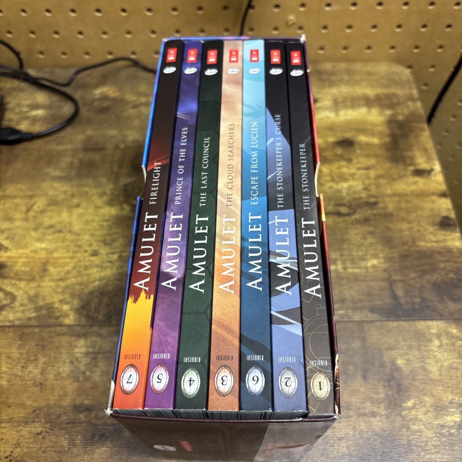 Amulet Box Set: Books #1-7 by Kazu Kibuishi (2016, Trade Paperback / Trade…