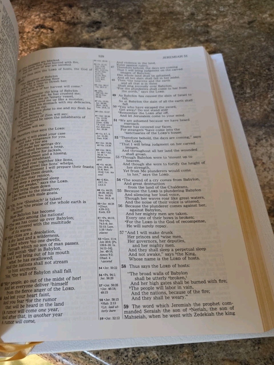 Precious Moments Holy Bible New King James Version Family Edition Red Letter