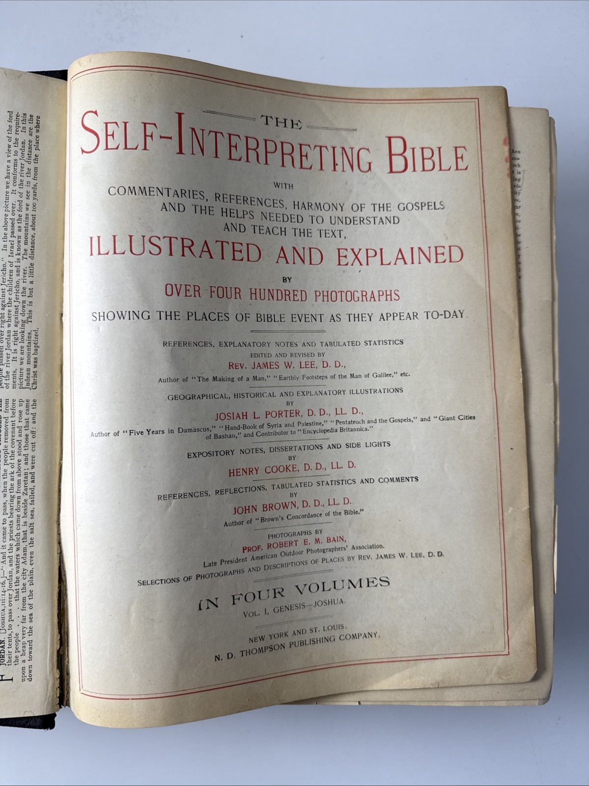 Self-Interpreting Bible Old & New Testament John Brown Big Folio 1876 Complete
