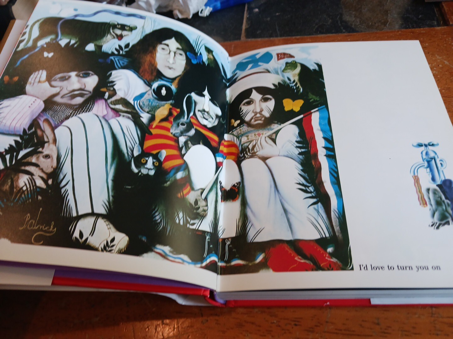 BEATLES – ILLUSTRATED LYRICS -267 PAGES -HARDCOVER HCDJ BOOK , 1991 ,THE BEATLES