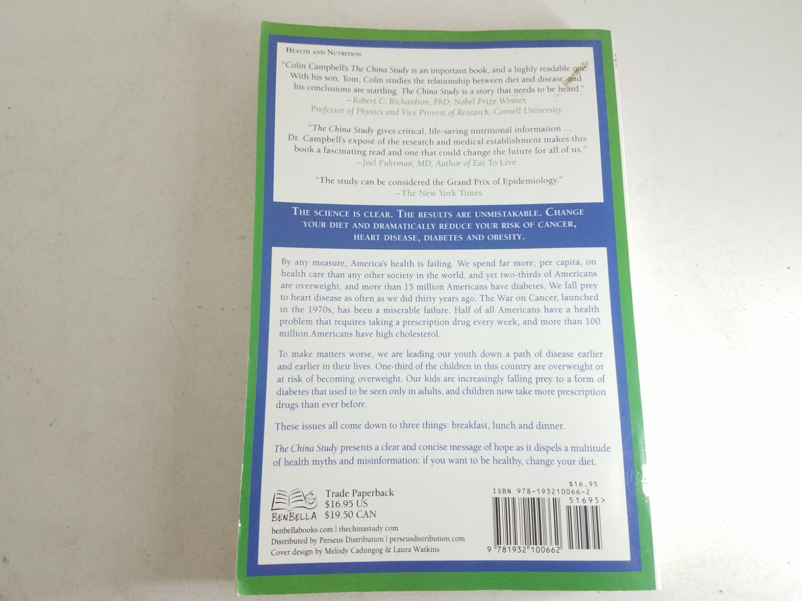 The China Study By Colin Campbell And Thomas Campbell The Most Comprehensive
