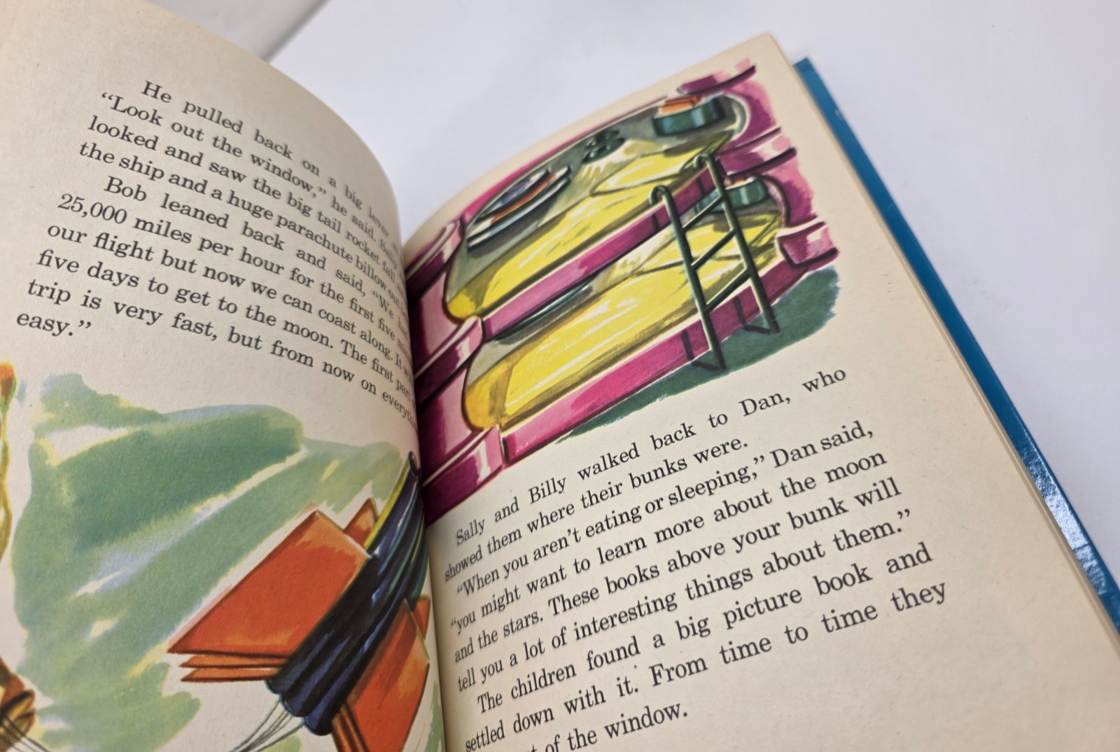 Vintage 1952 Space Ship To The Moon Hardcover Book Rand Mcnally
