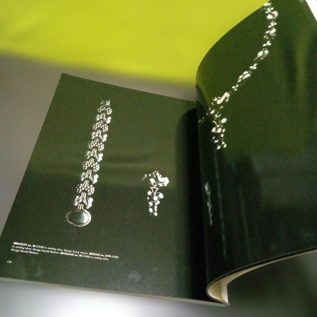 GEORG JENSEN Art Book White Cover 132 Pages Jewelry Catalog Used