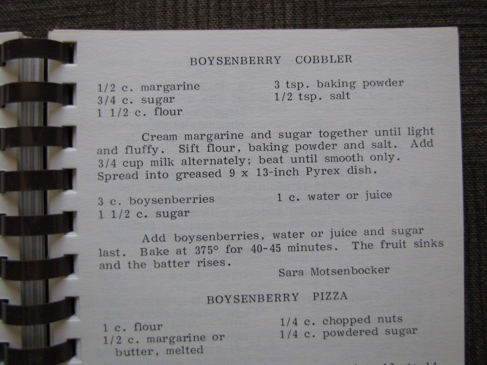First Baptist Church Cherished Recipes KINGSBURG CA – Fundraising Cookbook 1984