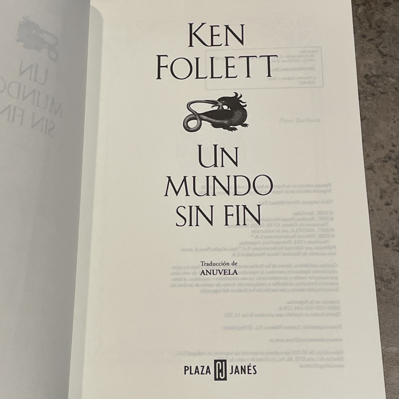 Un Mundo Sin Fin Spanish Edition By Ken Follet Tradeback Kingsbridge Series