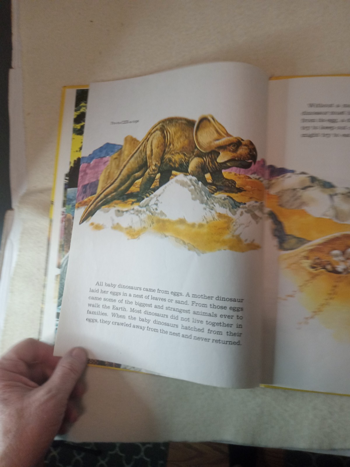 Dinosaurs Giants of the Past by Eileen Daly HC 1976 A Golden Book 12.5 x 9.5 inc