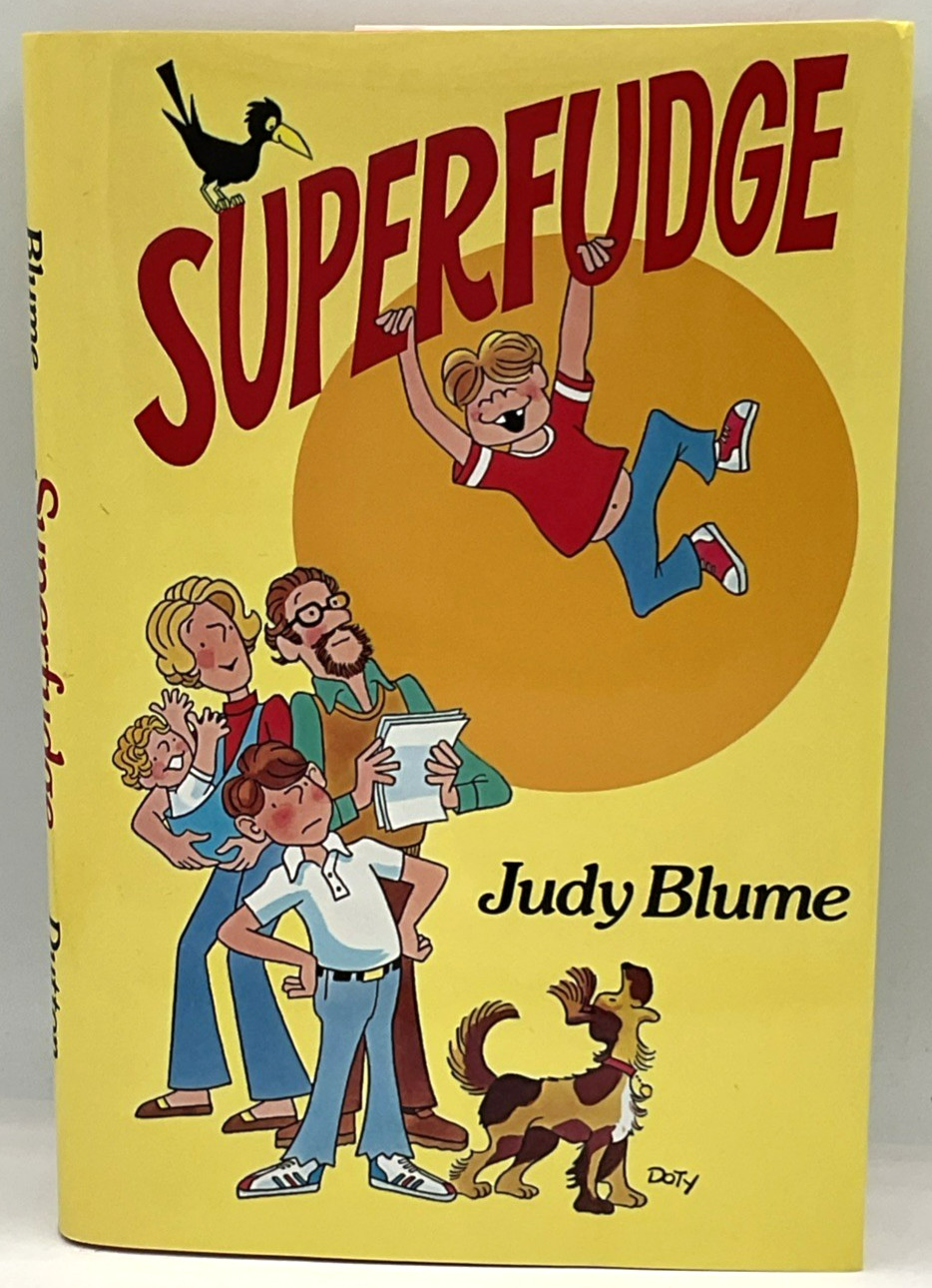 Vintage 1980 Judy Blume Super Fudge Hardcover Book Dust Jacket Doty HC DJ