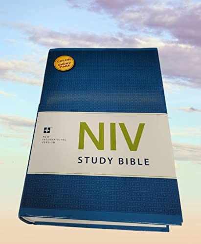 NIV Study Bible, Hardcover, Red Letter – Hardcover, by Zondervan – Very Good q