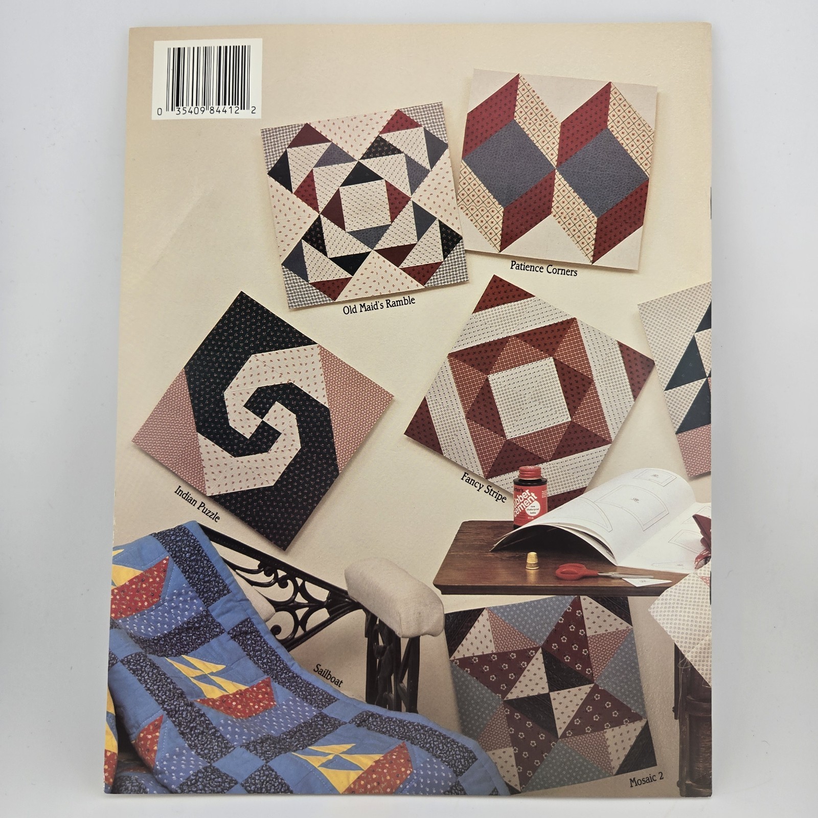 Templates for 171 Four-Patch Quilt Blocks by Rita Weiss 1988 Paperback Quilting