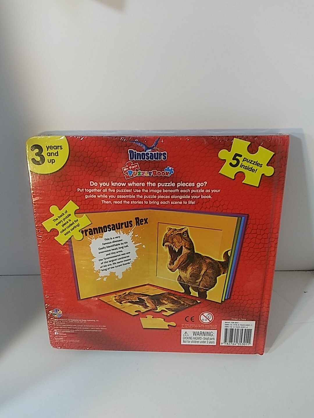 First Puzzle Book Dinosaurs 5 Puzzles Inside for 3+ Years Sealed